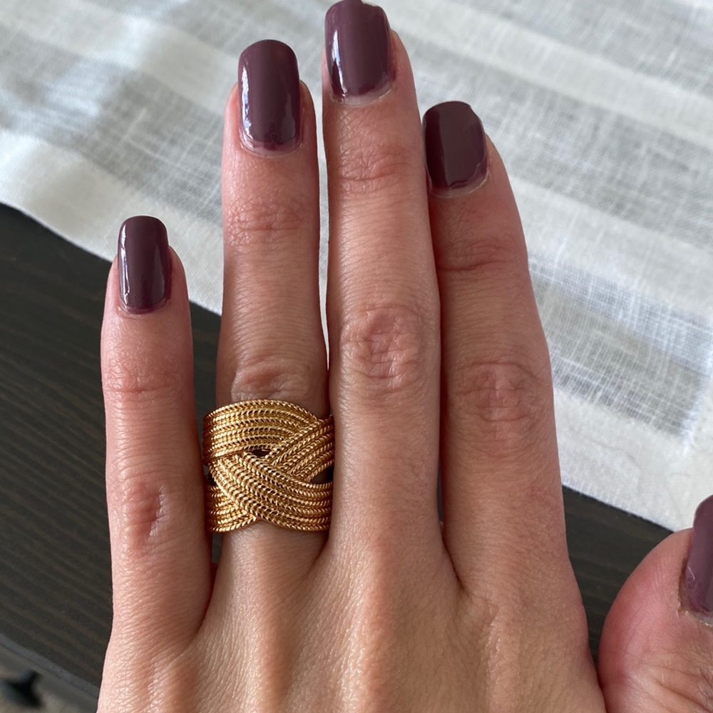 Ana Luisa Chunky Gold Cocktail Ring